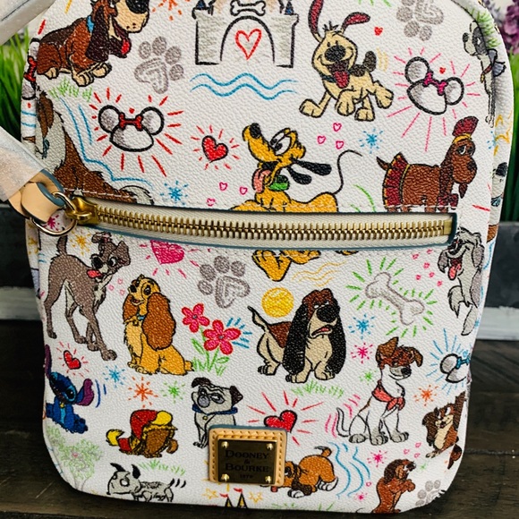 Disney Dooney & Bourke Dogs Sketch Mini Backpack - Picture 2 of 7